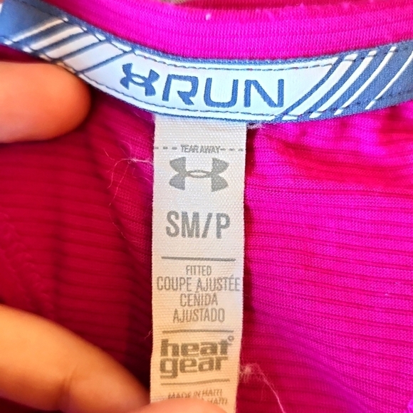 Under Armour Purple Heat Gear Running Tank Top - Picture 3 of 4